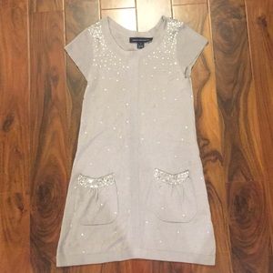 Knitted short sleeve dress